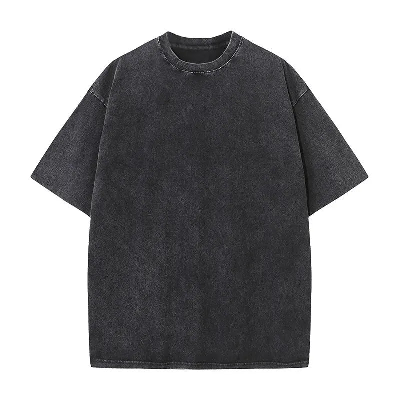 Camiseta Retro Heavyweight Oversize Unisex | Efecto Lavado | Estilo Americano Vintage | S-XXL