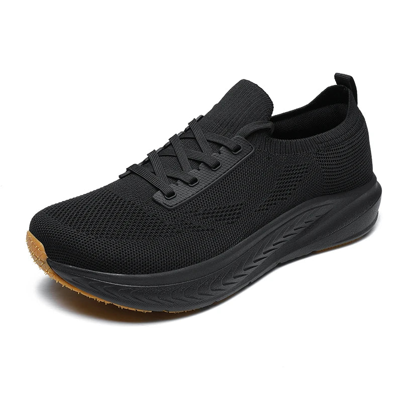 Zapatillas Hombre Punta Ancha | Malla Transpirable Suela Gruesa