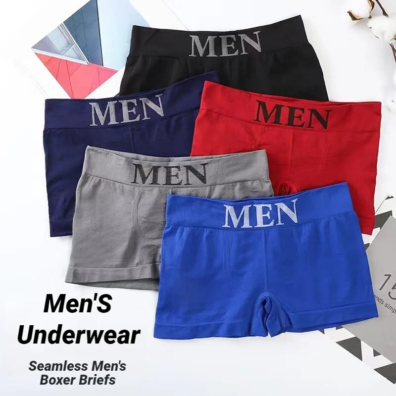 Pack de 5 Calzoncillos Bóxer de Alta Elasticidad para Hombre | 5 Sets de Color