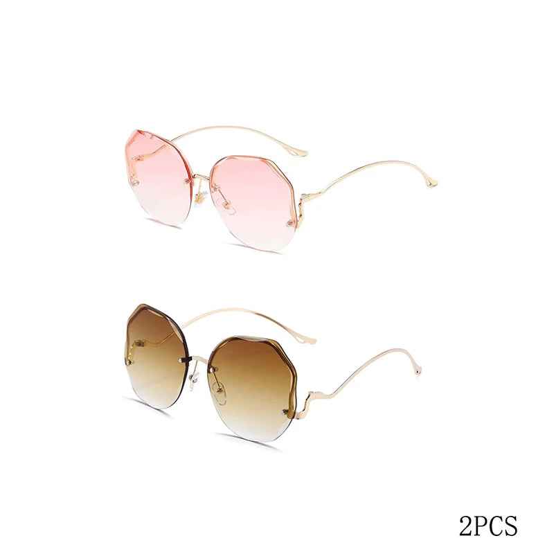 Gafas de Sol Cuadradas Extragrandes para Mujer – Montura Metálica, Estilo Vintage, UV400