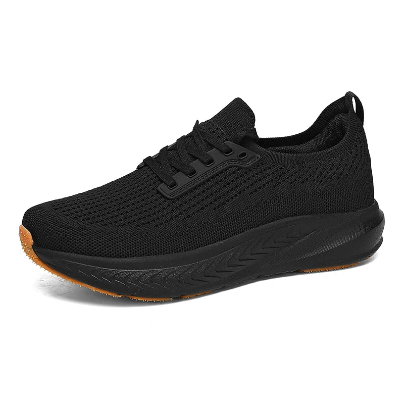 Zapatillas Hombre Punta Ancha | Malla Transpirable Suela Gruesa