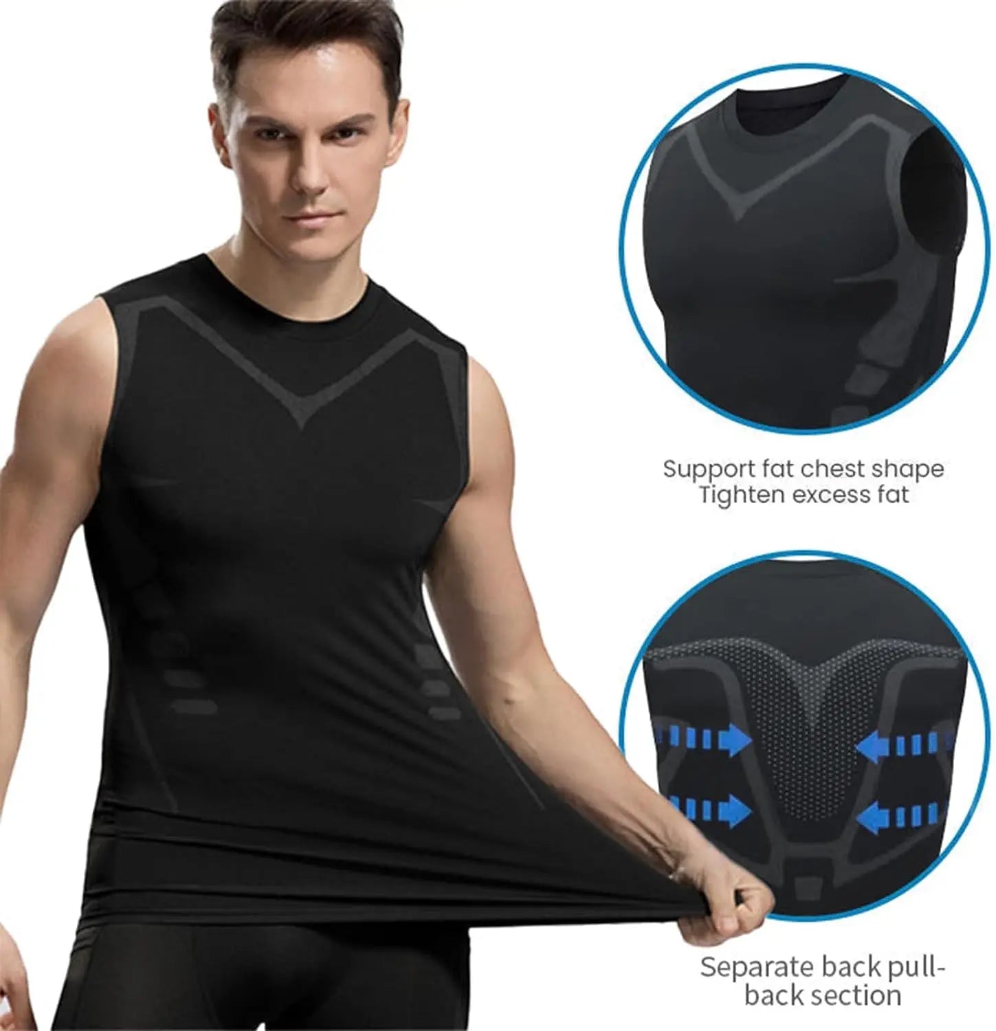 Shapewear para Hombre – Faja Reductora de Secado Rápido, Fitness y Running | Tallas S-XXXL