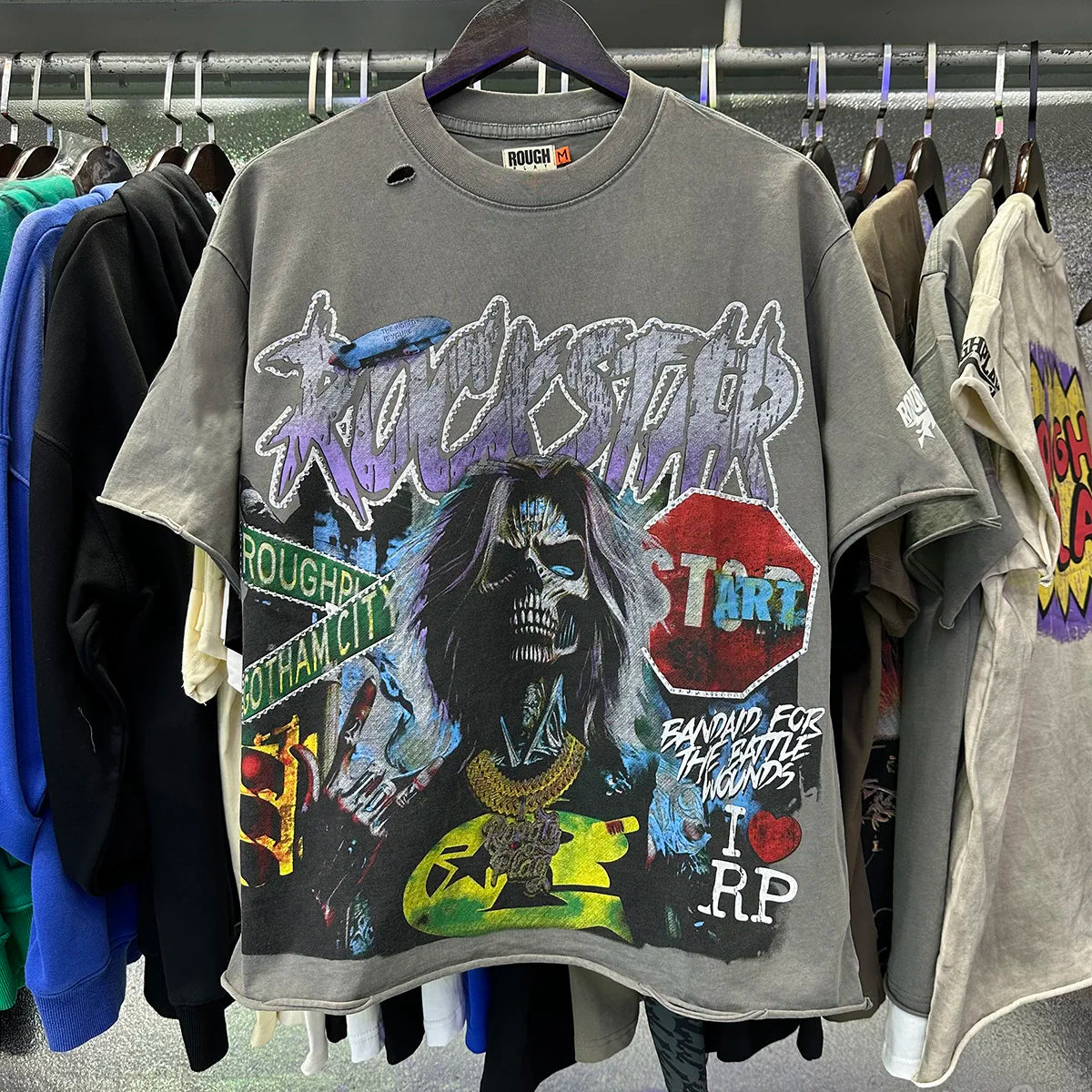 Camiseta Vintage 100% Algodón | Efecto Desgastado | Estilo Americano | Unisex