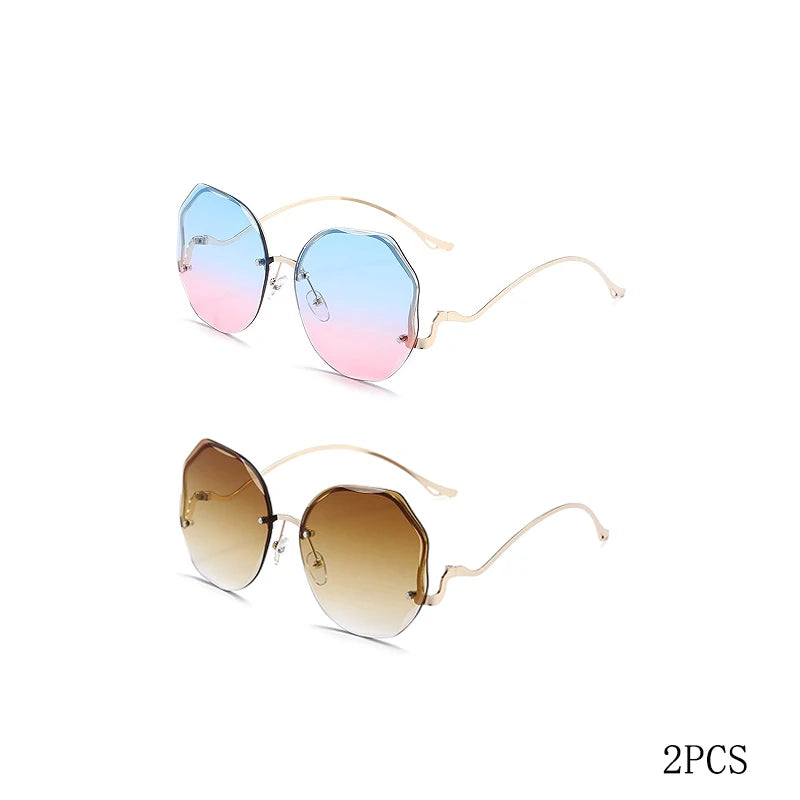 Gafas de Sol Cuadradas Extragrandes para Mujer – Montura Metálica, Estilo Vintage, UV400