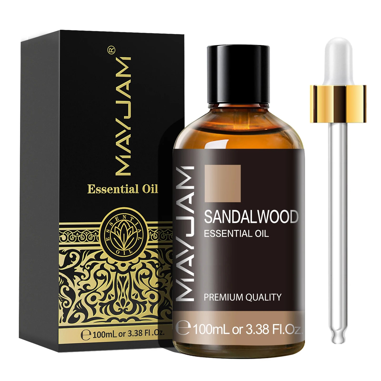 Aceite Esencial Puro MAYJAM 100ml con Gotero – Aromaterapia para Difusor, Humidificador y Velas