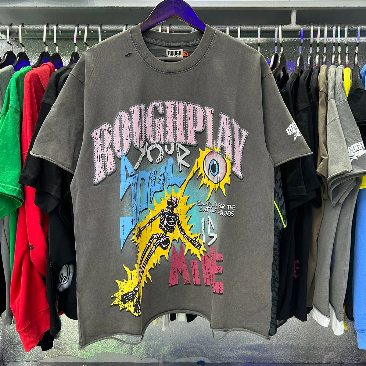 Camiseta Vintage 100% Algodón | Efecto Desgastado | Estilo Americano | Unisex