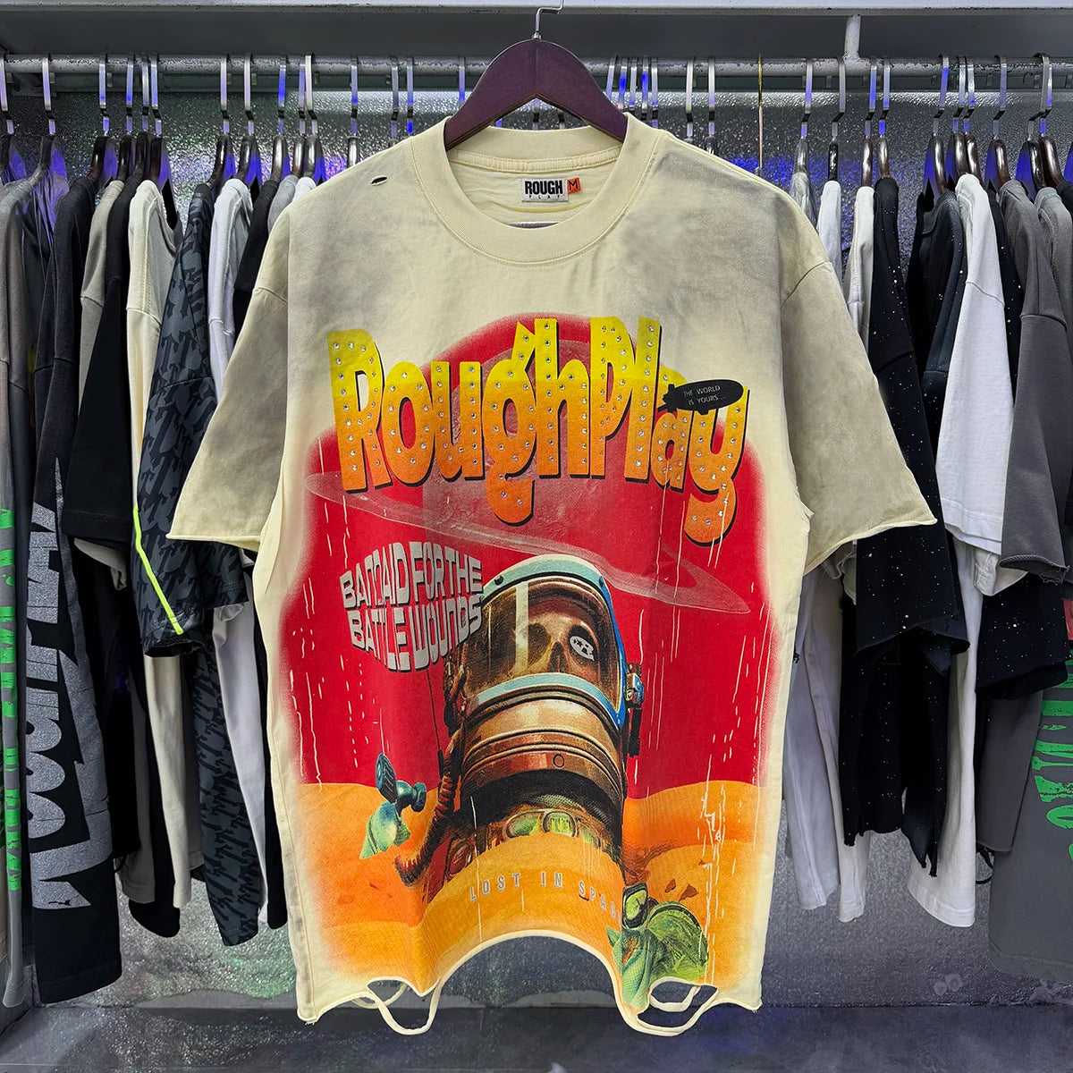 Camiseta Vintage 100% Algodón | Efecto Desgastado | Estilo Americano | Unisex