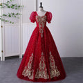 Vestido Vintage de Encaje para Quinceañera y Prom — Ball Gown con Bordados Florales y Espalda Descubierta
