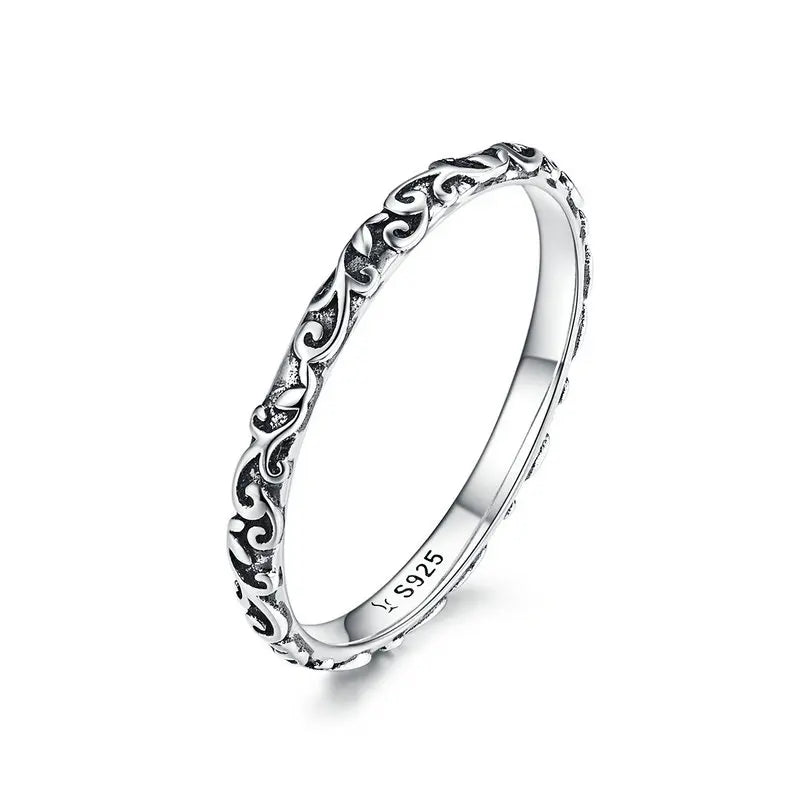 Anillos Delicados de Plata de Ley 925 con Zircón para Mujer — Varios Colores y Tallas