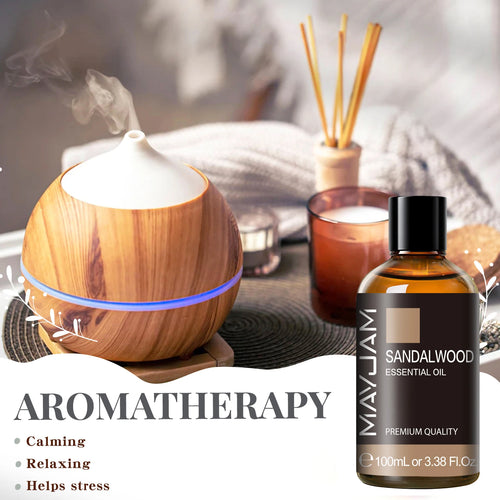 Aceite Esencial Puro MAYJAM 100ml con Gotero – Aromaterapia para Difusor, Humidificador y Velas