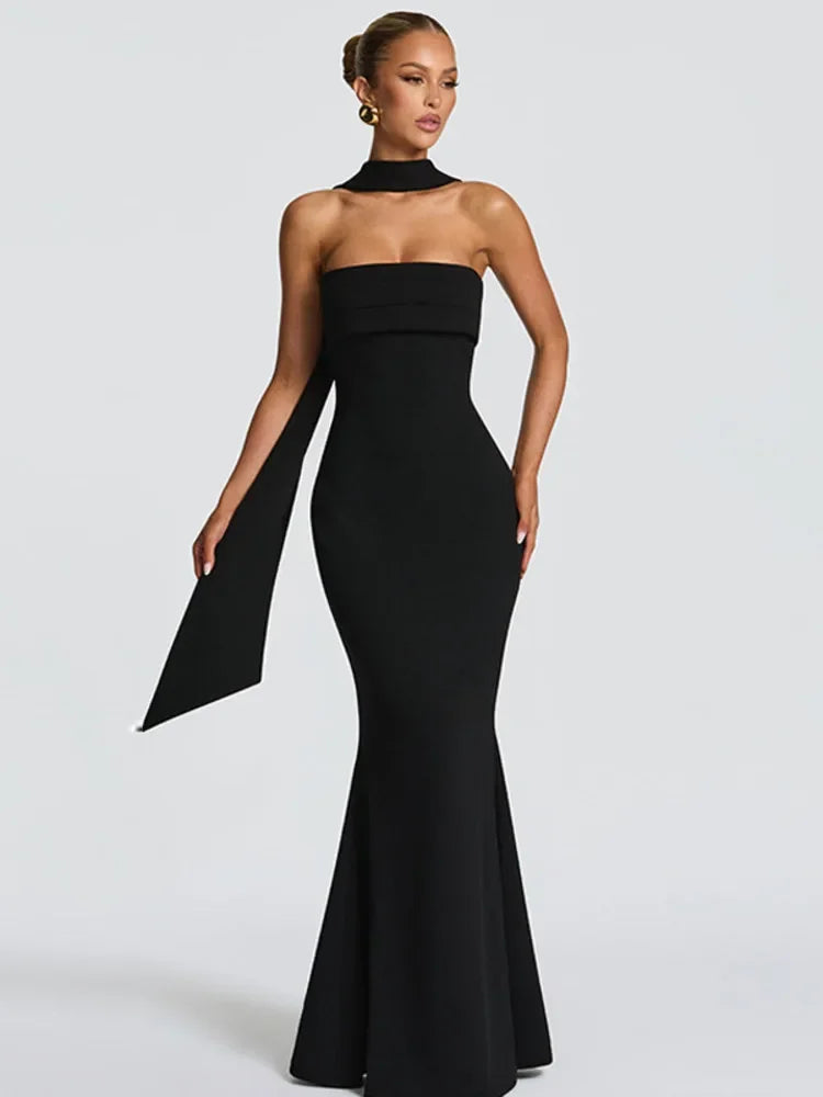 Vestido Maxi Sin Tirantes para Mujer — Bodycon Elegante para Fiesta y Noche | Corte Ajustado