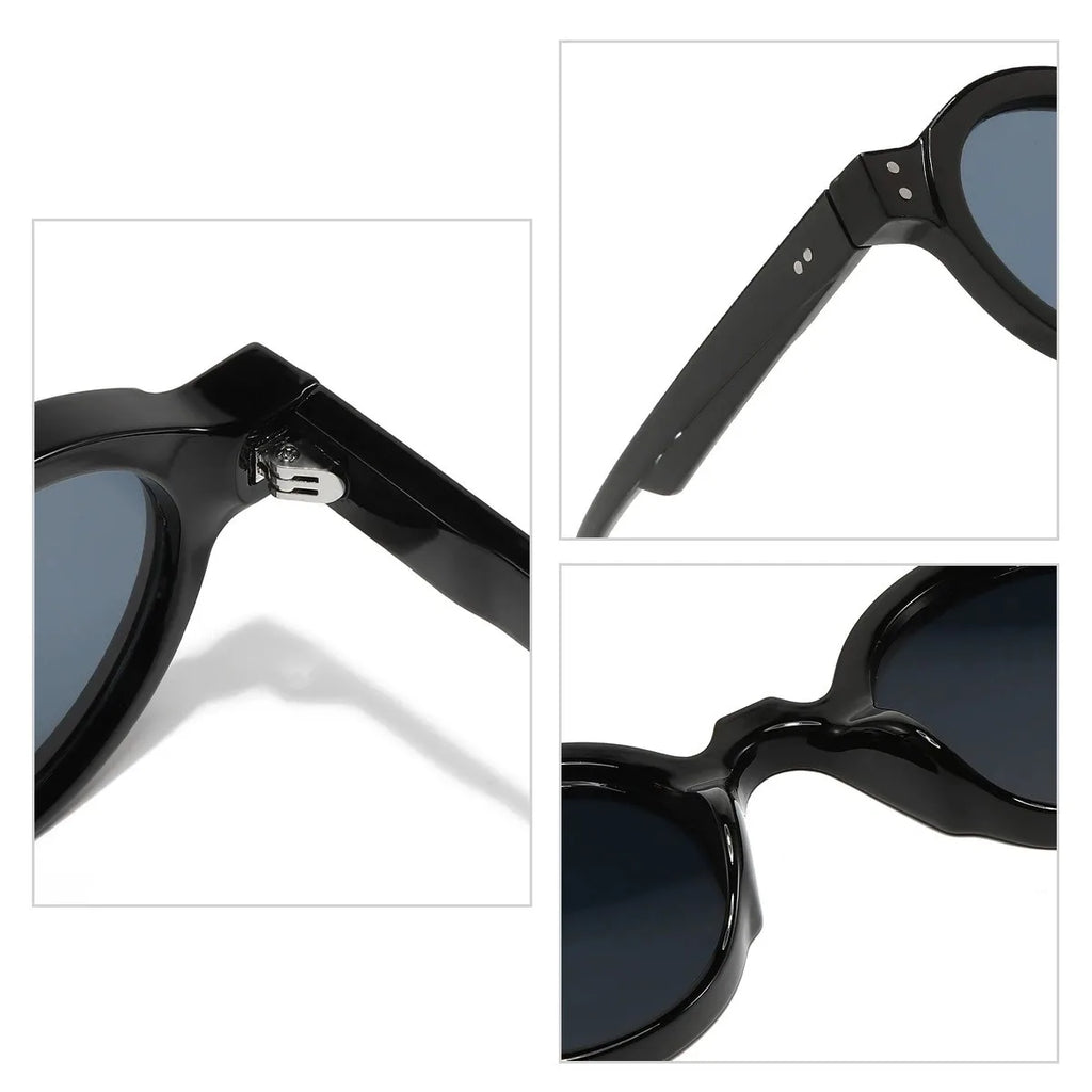 Gafas de Sol Redondas Unisex – Montura Pequeña, Protección UV400, Estilo Trendy