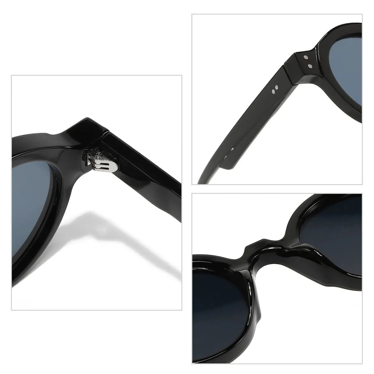 Gafas de Sol Redondas Unisex – Montura Pequeña, Protección UV400, Estilo Trendy