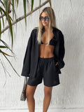 Conjunto Casual de Algodón para Mujer – Pantalón Pierna Ancha y Top | Tallas S-L