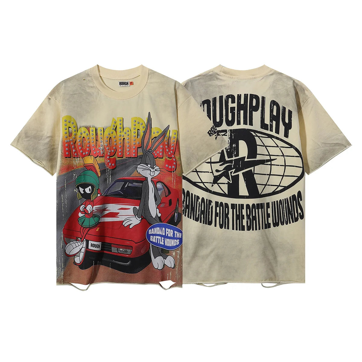 Camiseta Vintage 100% Algodón | Efecto Desgastado | Estilo Americano | Unisex
