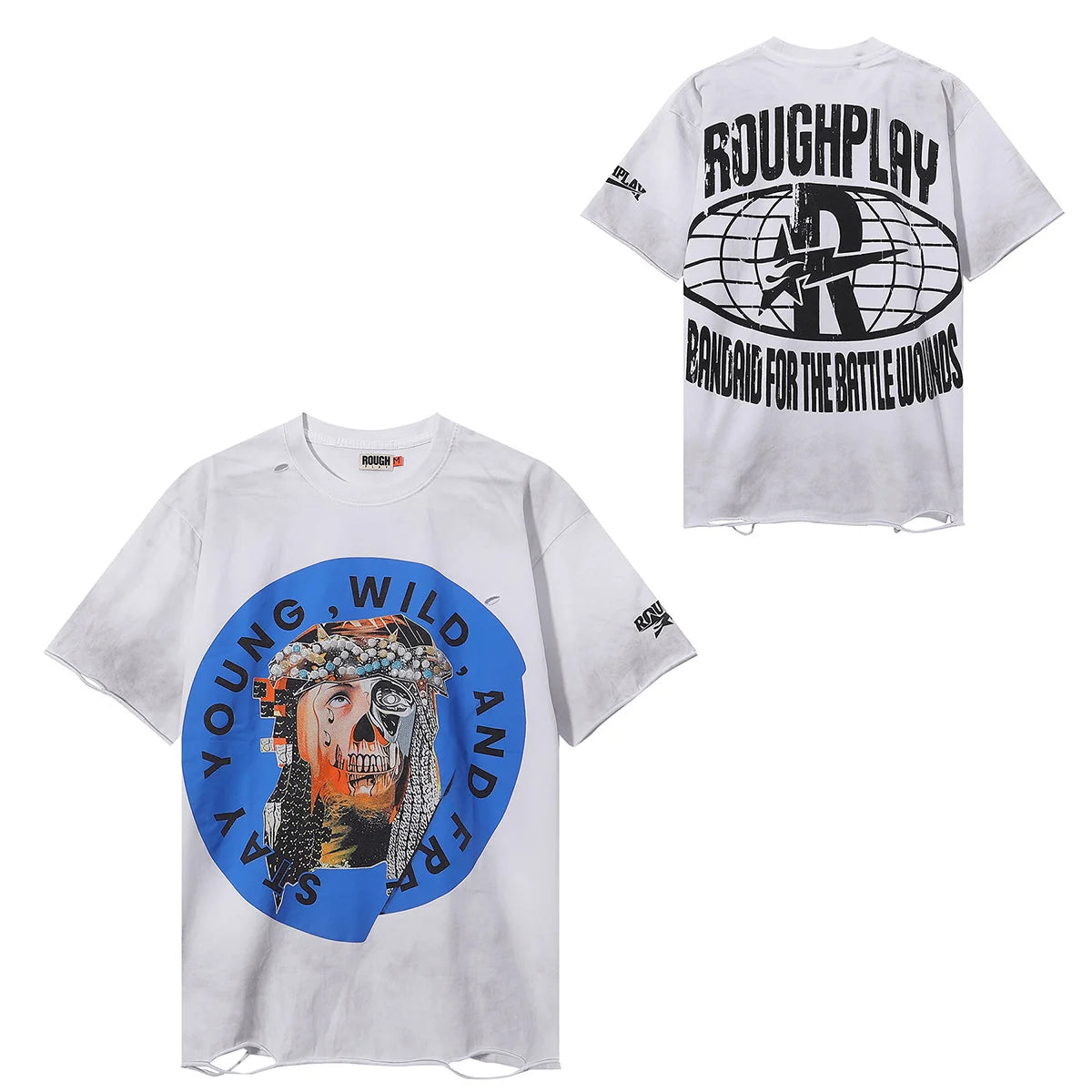 Camiseta Vintage 100% Algodón | Efecto Desgastado | Estilo Americano | Unisex