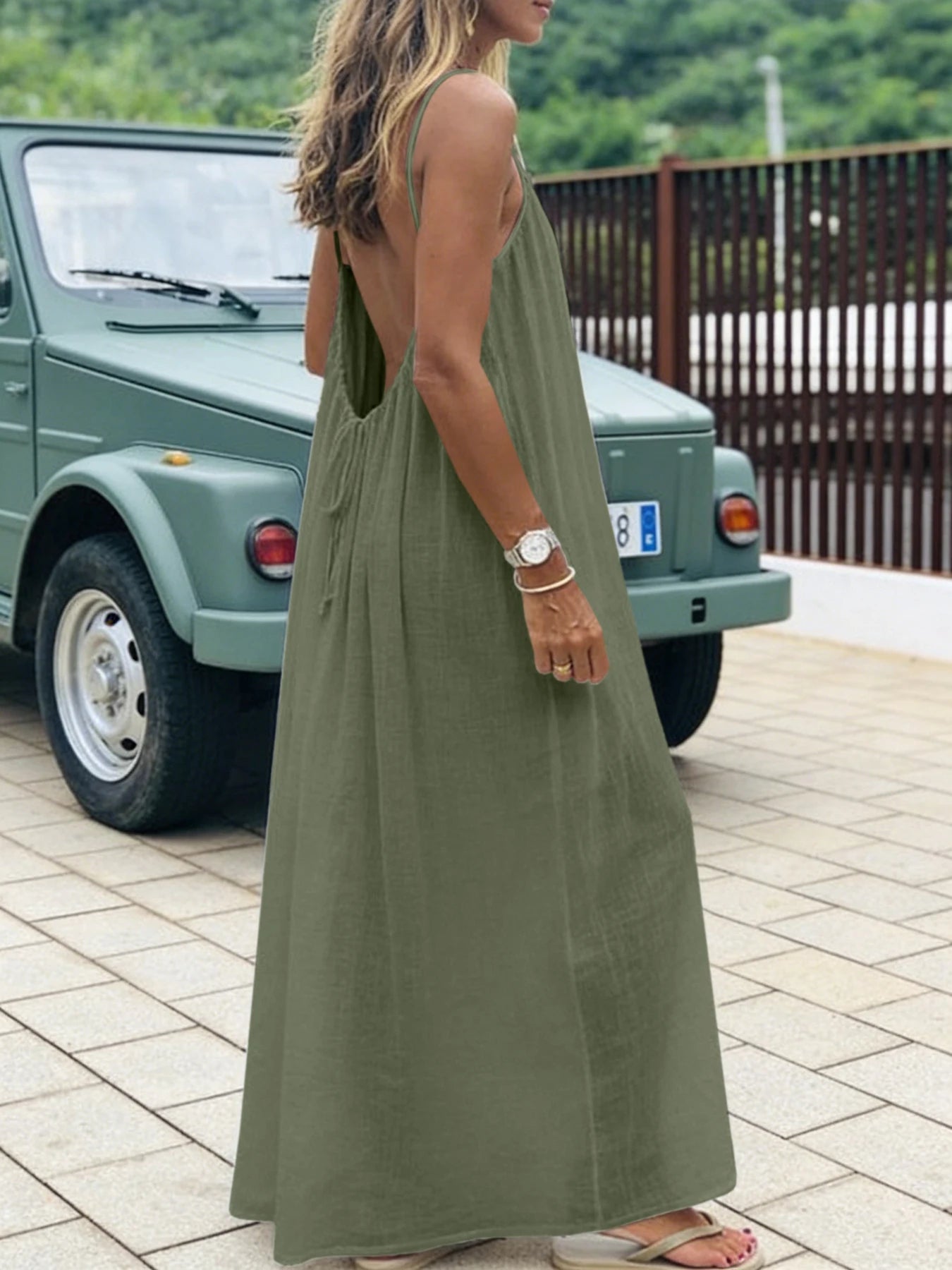 Vestido de Casa Largo Holgado Sin Tirantes | Ropa Cómoda Mujer | 19 Colores