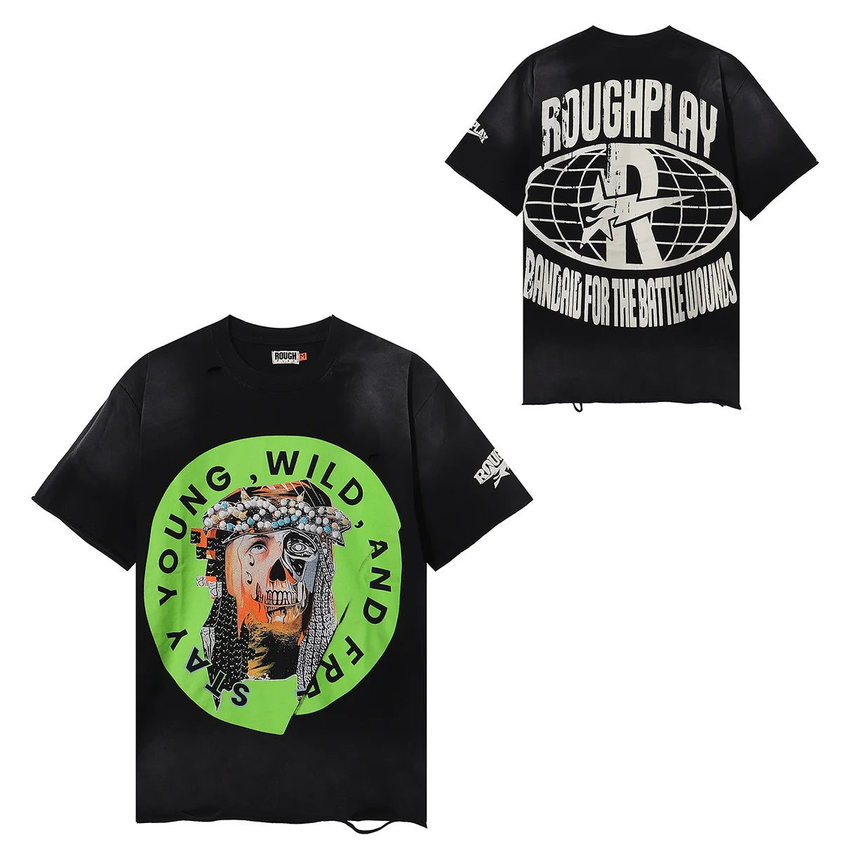 Camiseta Vintage 100% Algodón | Efecto Desgastado | Estilo Americano | Unisex