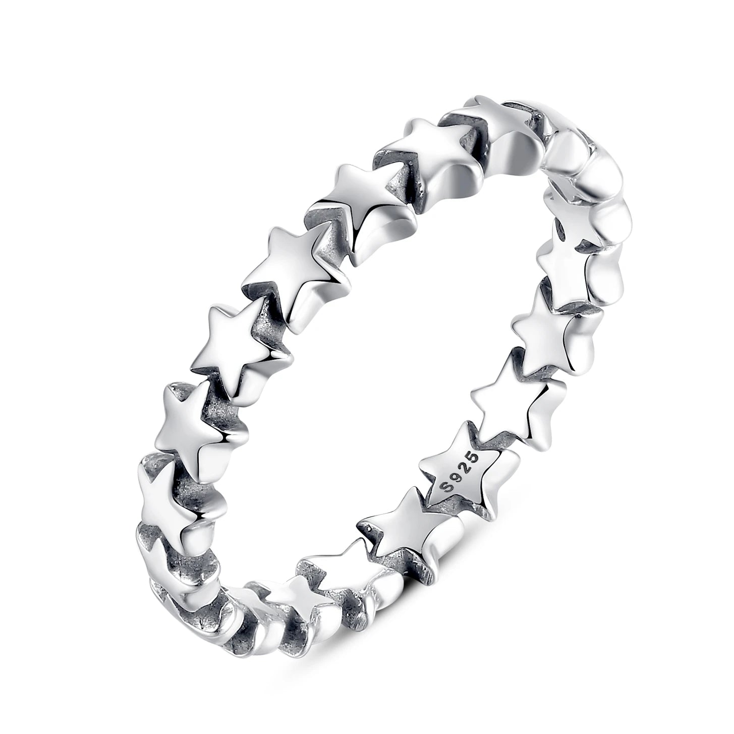 Anillos Delicados de Plata de Ley 925 con Zircón para Mujer — Varios Colores y Tallas