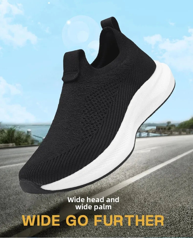 Zapatillas Running Hombre Punta Ancha | Suela Antideslizante