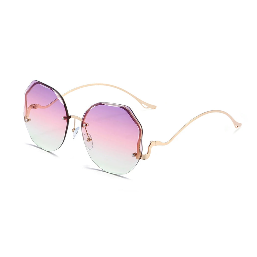 Gafas de Sol Cuadradas Extragrandes para Mujer – Montura Metálica, Estilo Vintage, UV400