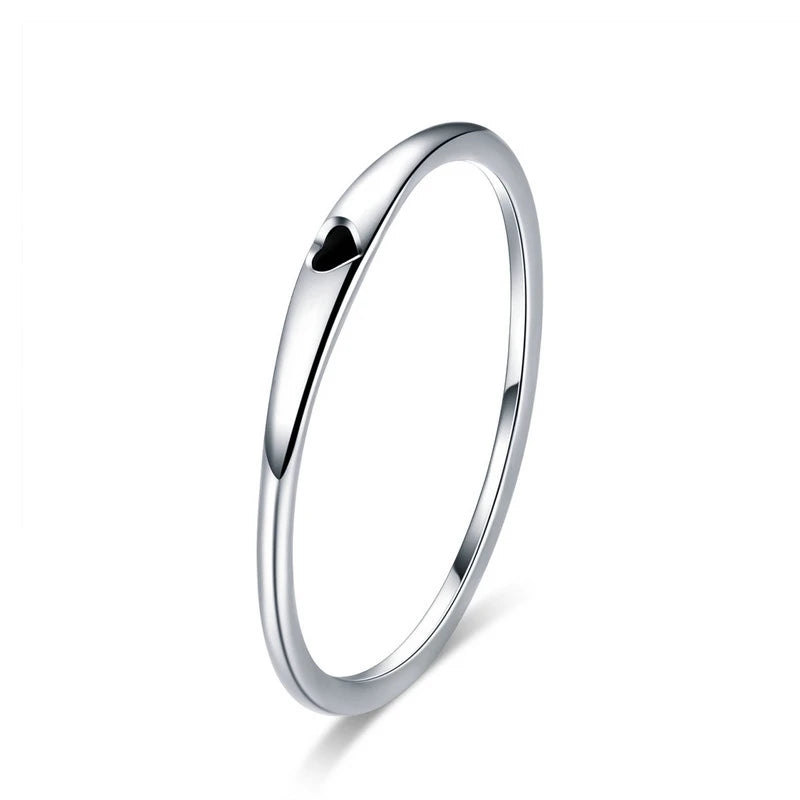 Anillos Delicados de Plata de Ley 925 con Zircón para Mujer — Varios Colores y Tallas
