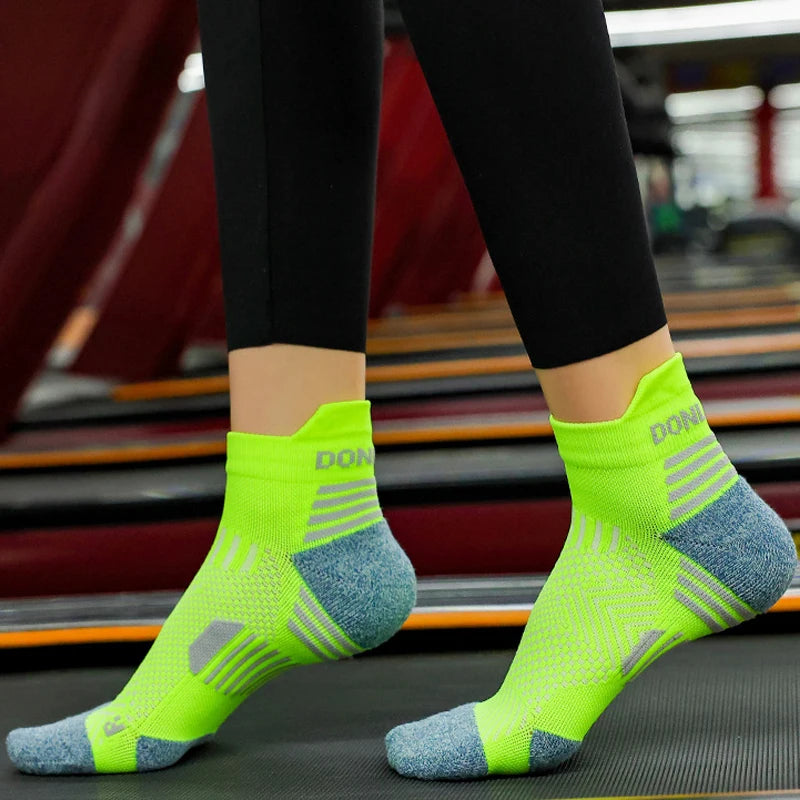 Pack 3 Pares Calcetines Running Marathon | Tobilleros Acolchados | Malla Transpirable | Unisex