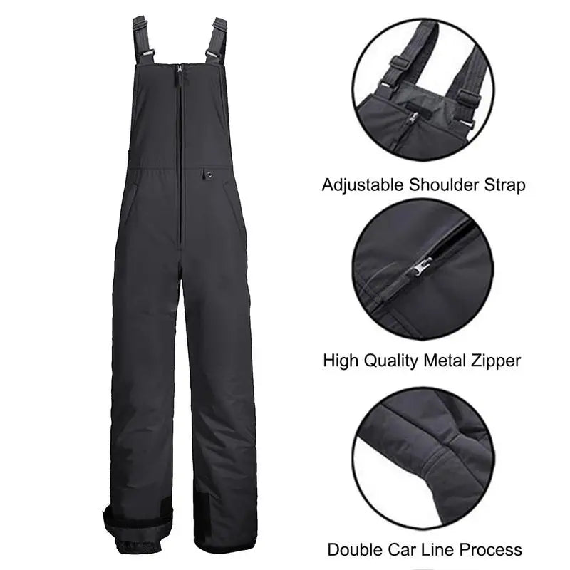 Pantalones de Esquí con Tirantes Unisex | Impermeables Cortavientos | Nieve Snowboard | S-4XL