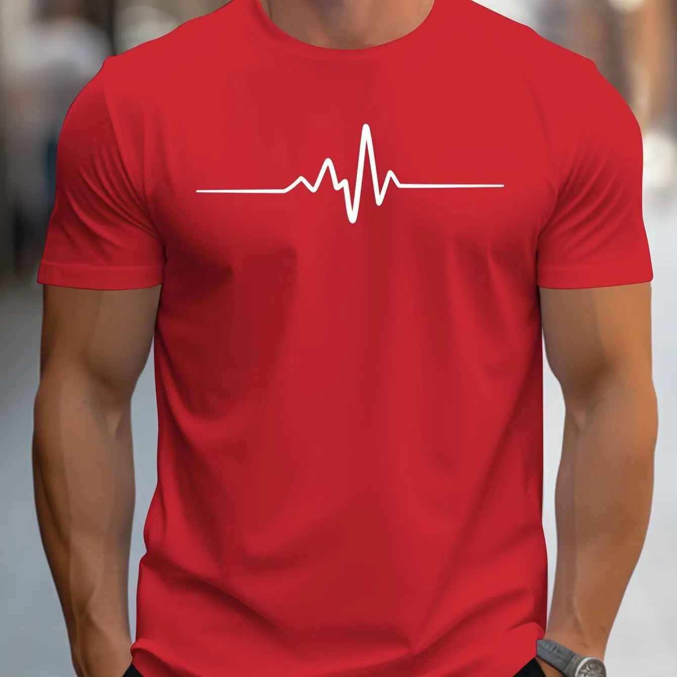 Camiseta de Algodón 100% para Hombre – Corte Holgado, Cuello Redondo | Tallas XS-XXL
