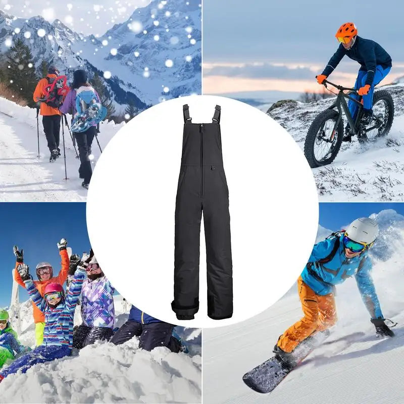 Pantalones de Esquí con Tirantes Unisex | Impermeables Cortavientos | Nieve Snowboard | S-4XL