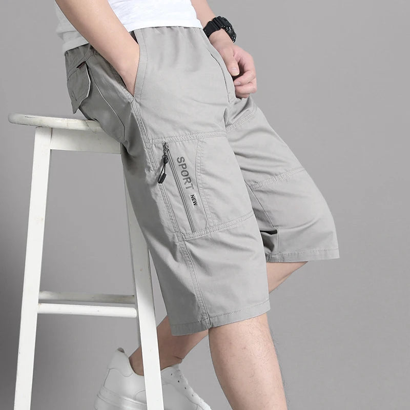 Shorts de Algodón para Hombre – Cintura Elástica, Deporte y Casual | Tallas L-6XL
