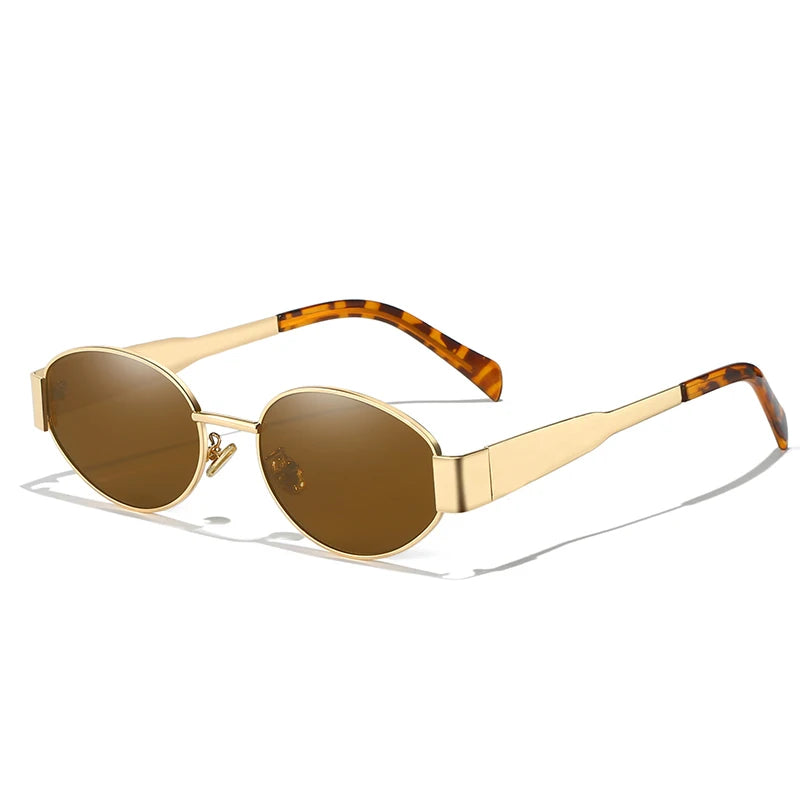 Gafas de Sol de Aleación para Hombre y Mujer – Montura Metálica, Estilo Trendy, Uso Exterior