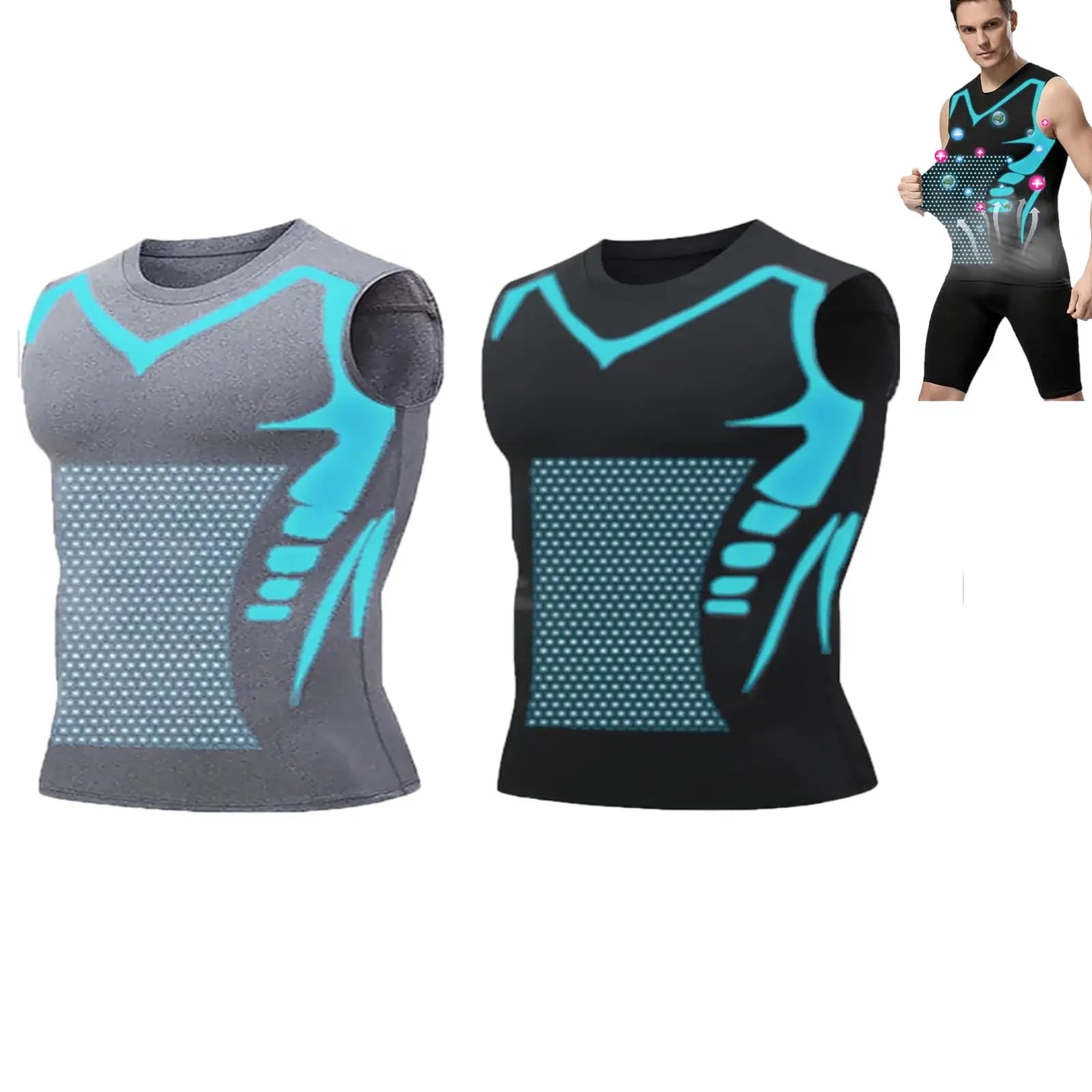 Shapewear para Hombre – Faja Reductora de Secado Rápido, Fitness y Running | Tallas S-XXXL