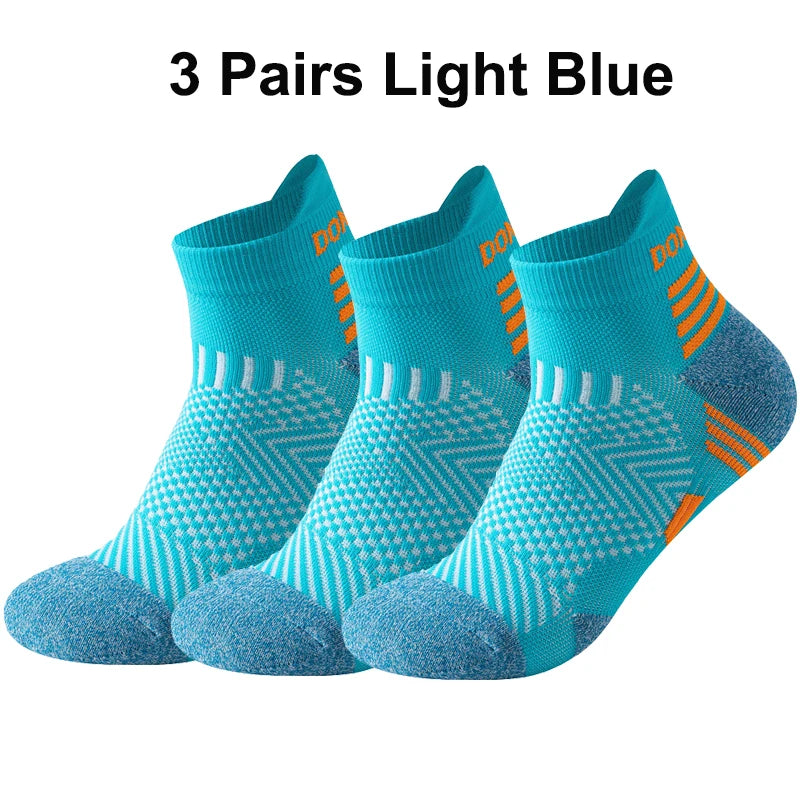 Pack 3 Pares Calcetines Running Marathon | Tobilleros Acolchados | Malla Transpirable | Unisex