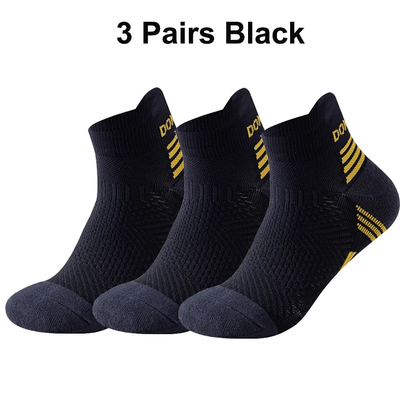 Pack 3 Pares Calcetines Running Marathon | Tobilleros Acolchados | Malla Transpirable | Unisex