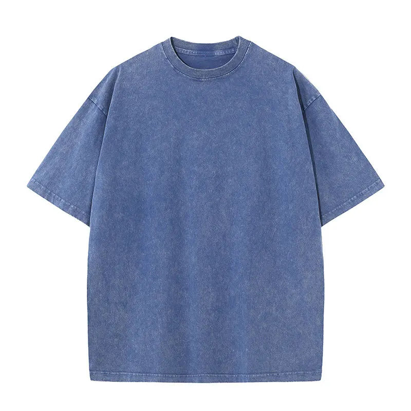 Camiseta Retro Heavyweight Oversize Unisex | Efecto Lavado | Estilo Americano Vintage | S-XXL