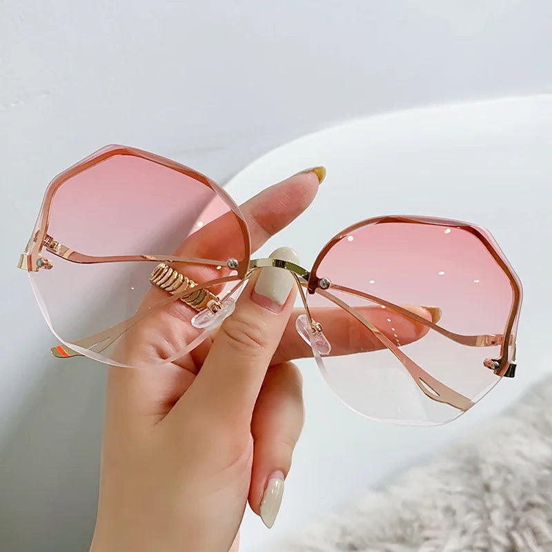 Gafas de Sol Cuadradas Extragrandes para Mujer – Montura Metálica, Estilo Vintage, UV400
