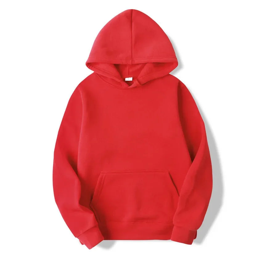 Sudadera con Capucha Unisex – Hoodie Casual de Poliéster, 15 Colores | Tallas S-XXXL
