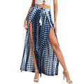 Pantalones Palazzo Pierna Ancha Mujer | Estampado Leopardo | Cintura Elástica con Cordón | Playa Verano