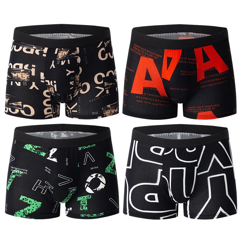 Ropa Interior Masculina Sencilla y a la Moda – Pack de 4, 8 o 10 Unidades – Poliéster y Spandex