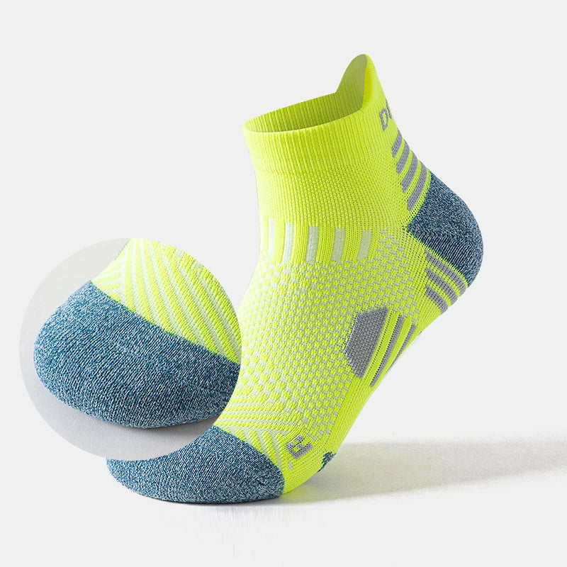 Pack 3 Pares Calcetines Running Marathon | Tobilleros Acolchados | Malla Transpirable | Unisex