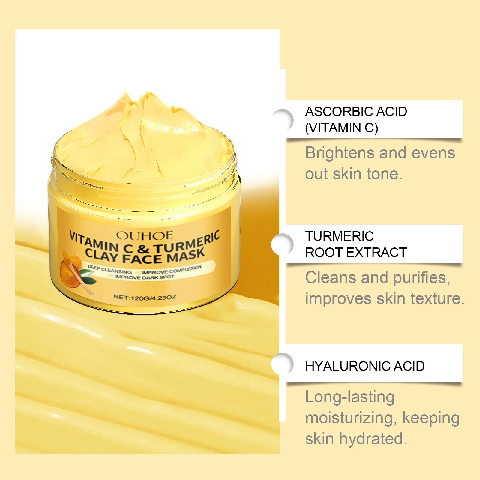 Mascarilla Facial de Vitamina C – Tratamiento Iluminador y Anti-Acné