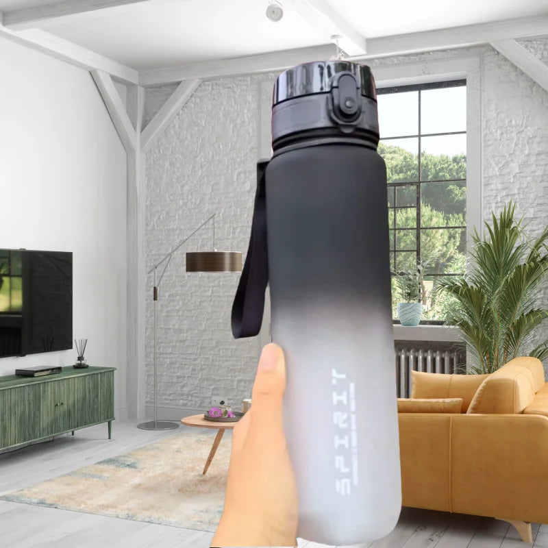 Botella de Agua Deportiva Grande | Sin BPA | Ideal para Viajes y Outdoor | 0.5L, 0.65L y 1.0L