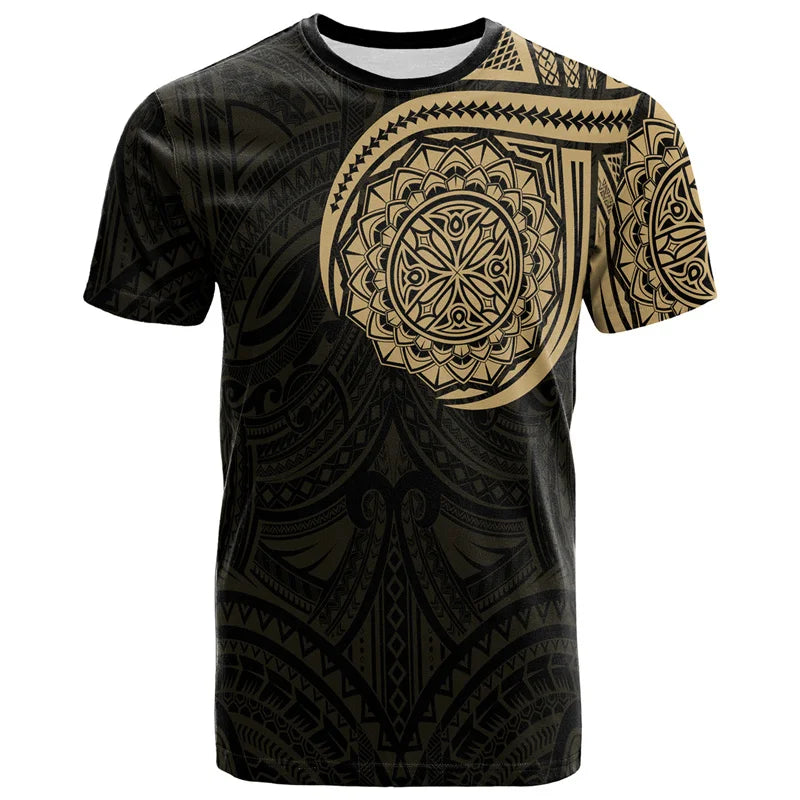 Camiseta Hawaiana 3D Hombre — Estampado Polinesio Manga Corta | Streetwear Verano 2026