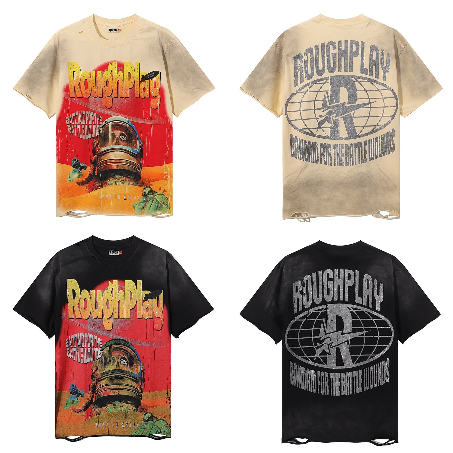 Camiseta Vintage 100% Algodón | Efecto Desgastado | Estilo Americano | Unisex