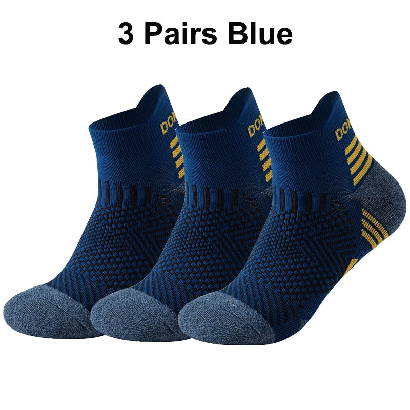 Pack 3 Pares Calcetines Running Marathon | Tobilleros Acolchados | Malla Transpirable | Unisex