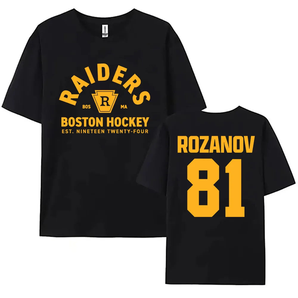 Camiseta Gráfica Boston Raiders | Algodón 100% | Manga Corta | Estampado Deportivo | Unisex S-XXXL