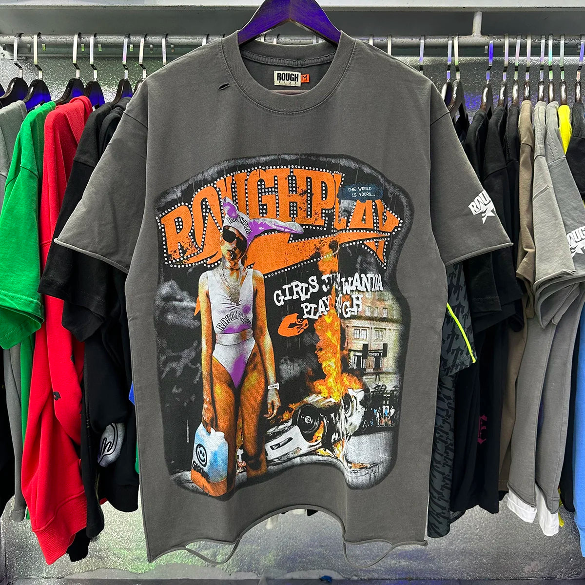 Camiseta Vintage 100% Algodón | Efecto Desgastado | Estilo Americano | Unisex