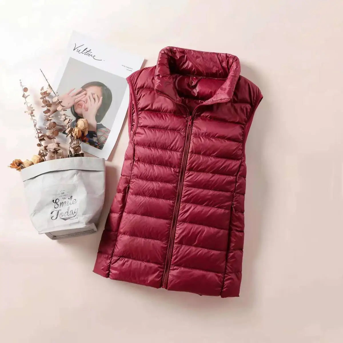 Chaleco Acolchado Ultraligero Sin Mangas para Mujer | Plumón de Pato | 10 Colores