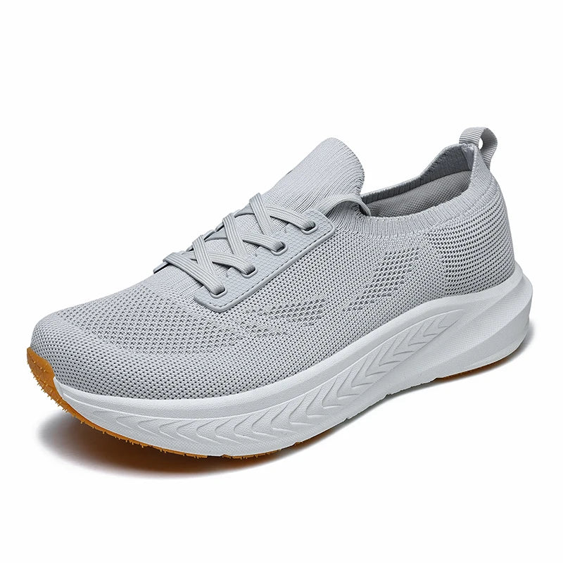 Zapatillas Hombre Punta Ancha | Malla Transpirable Suela Gruesa